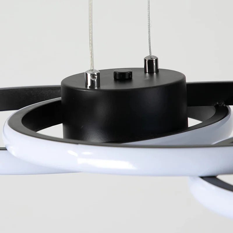 4 - Light Black LED Kitchen Island Pendant