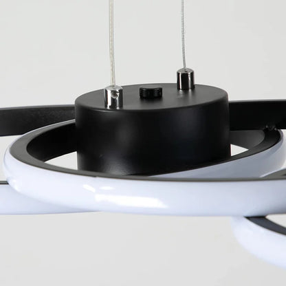 4 - Light Black LED Kitchen Island Pendant