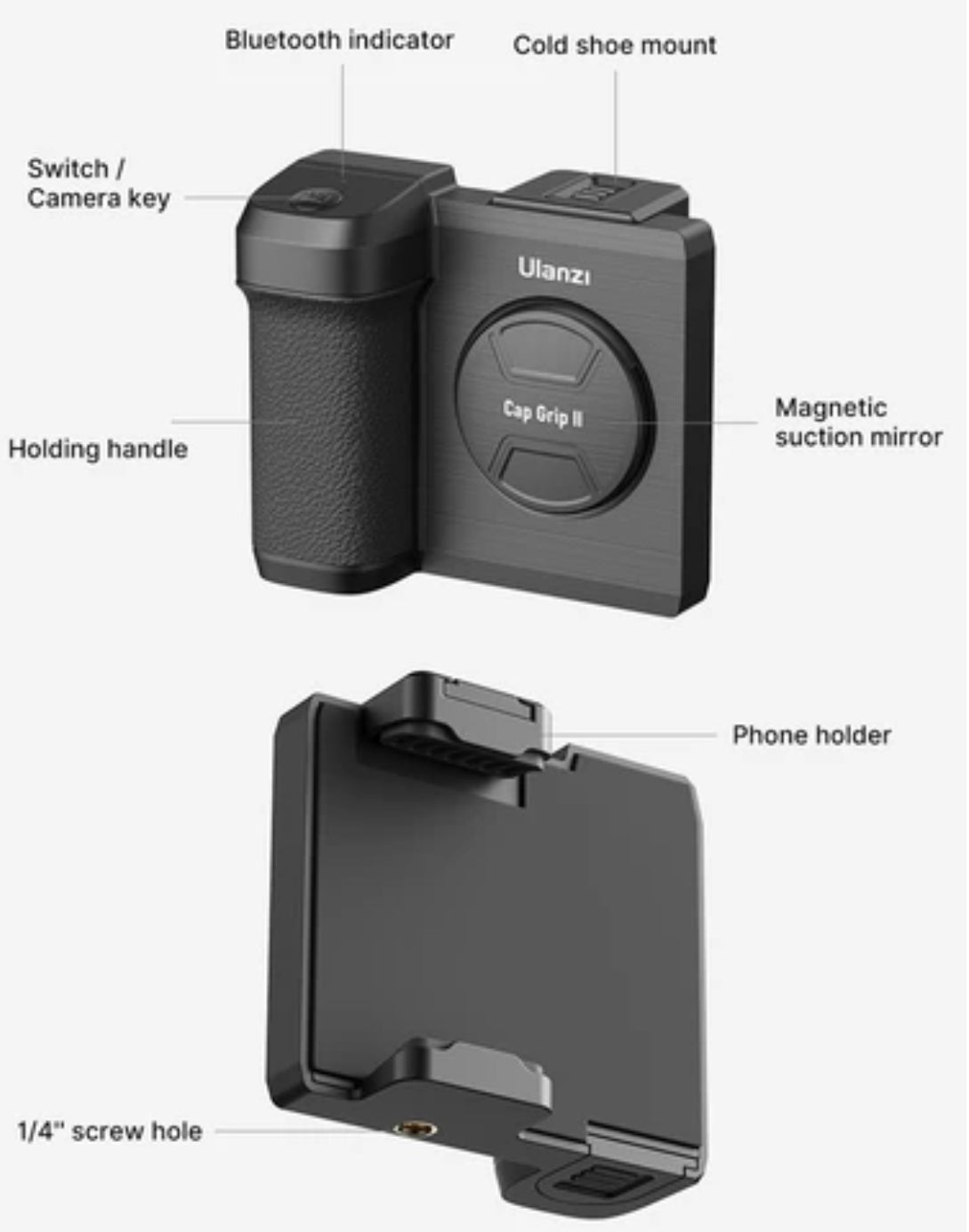 Cap Grip II Handheld Selfie Booster by Ulanzi