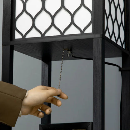 156cm Black Column Floor Lamp