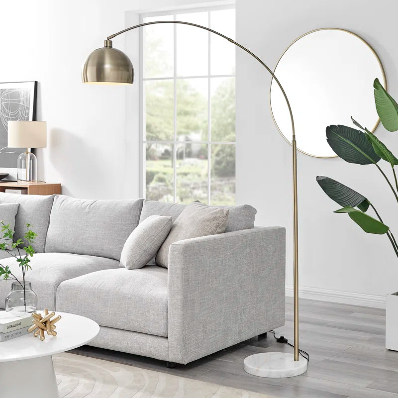 Holton Mid Century Style Metal Arc Floor Standard Lamp (Bulb Included)