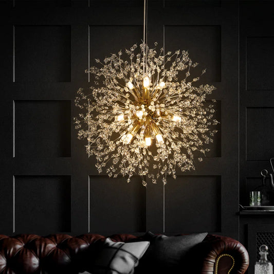 Dandelion 9 - Light Sputnik Crystal Chandelier