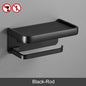 ELLEN Black Toilet Paper Holder