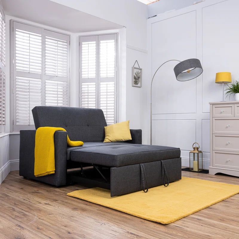 Bevers 2 Seater Upholstered Sleeper