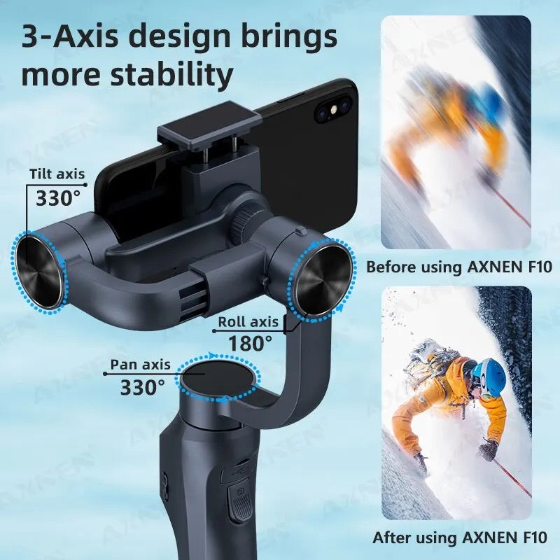 F10 3-Axis Handheld Gimbal Smartphone Stabilizer
