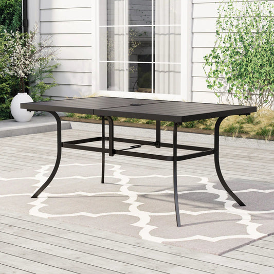 Kenley Powder Coated Steel Dining Table