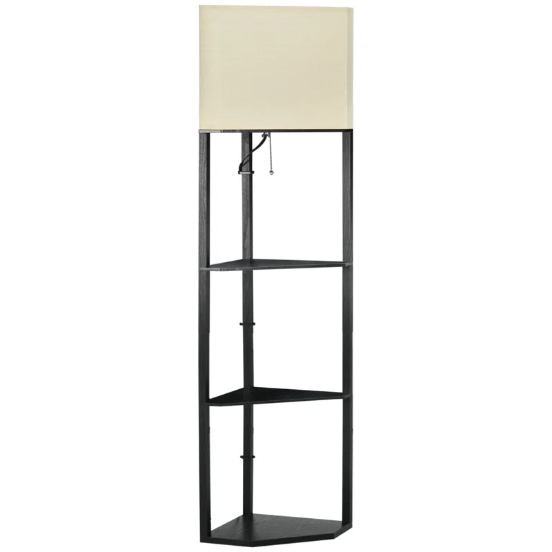 Lacarla 159cm Black Column Floor Lamp
