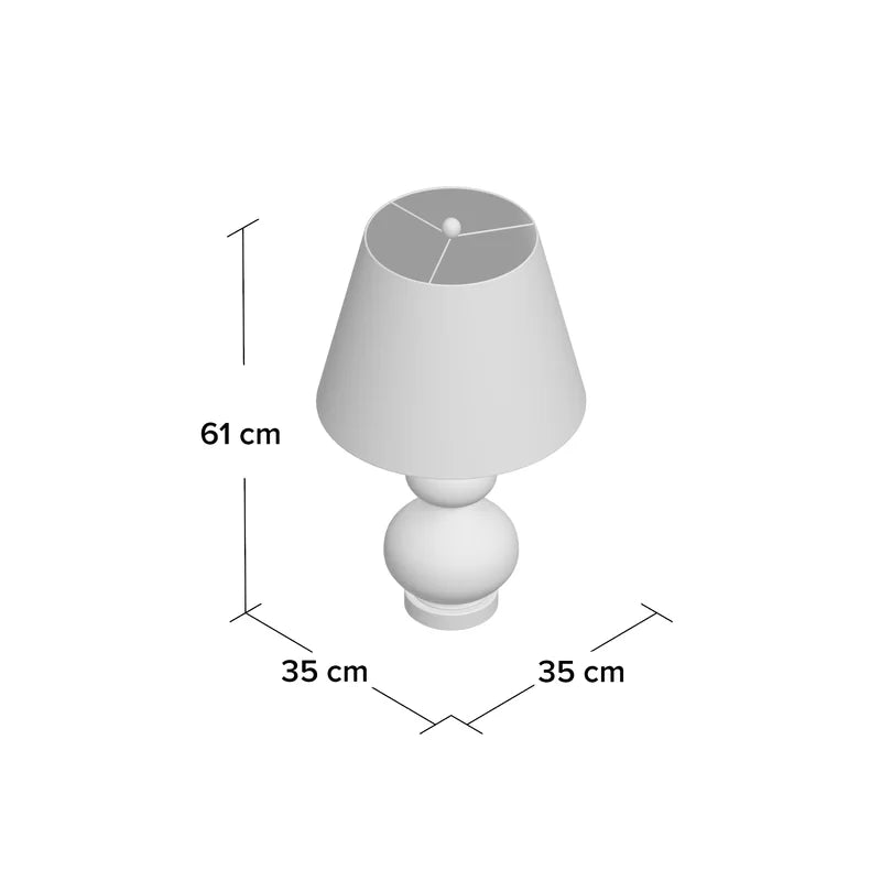 Pluto 60.96cm Blue Table Lamp Set (Set of 2)