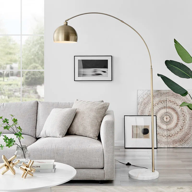Holton Mid Century Style Metal Arc Floor Standard Lamp (Bulb Included)