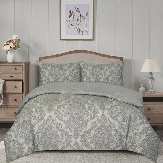 Aramis Damask Duvet Cover Set with Pillowcases