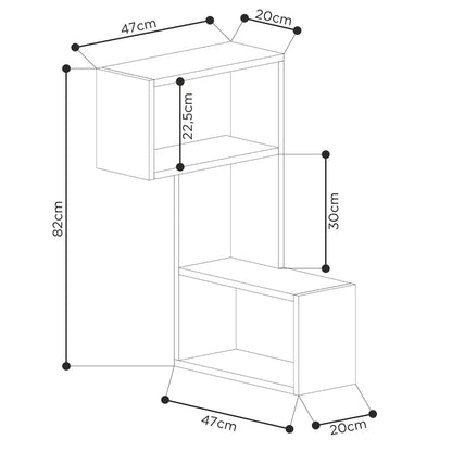 Arev Wall Mounted Corner Shelf