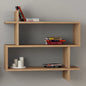 Argonaut Modern Wall-Mounted 2-Tier Floating Bookshelf
