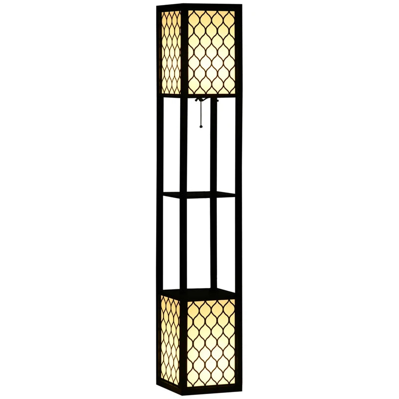 156cm Black Column Floor Lamp