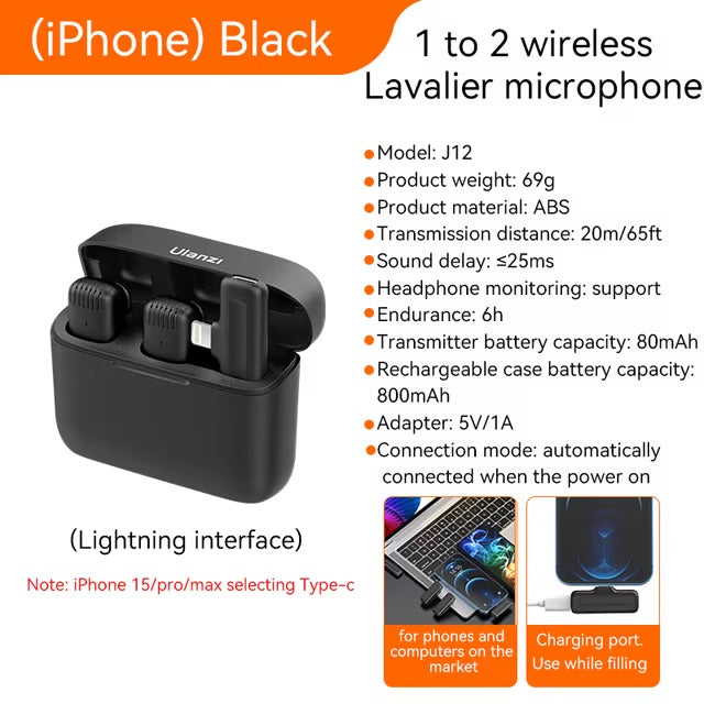 J12 Wireless Microphone by Ulanzi