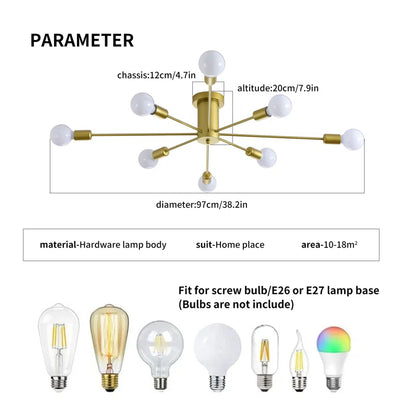 Annalese 8 - Light Sputnik Chandelier