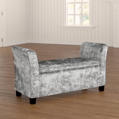 Kristian Velvet Upholstered Storage Bench