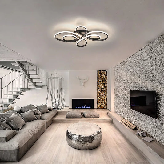 LED Ceiling Light Modern Dimmable in Butterfly-shaped Design 66 cm