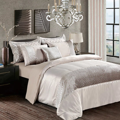 Cheng Polyester Solid Colour Duvet Cover with Pillowcases