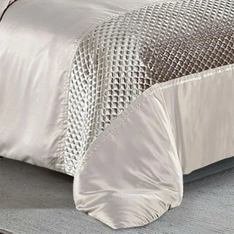 Cheng Polyester Solid Colour Duvet Cover with Pillowcases