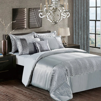 Cheng Polyester Solid Colour Duvet Cover with Pillowcases