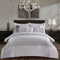Cheng Polyester Solid Colour Duvet Cover with Pillowcases