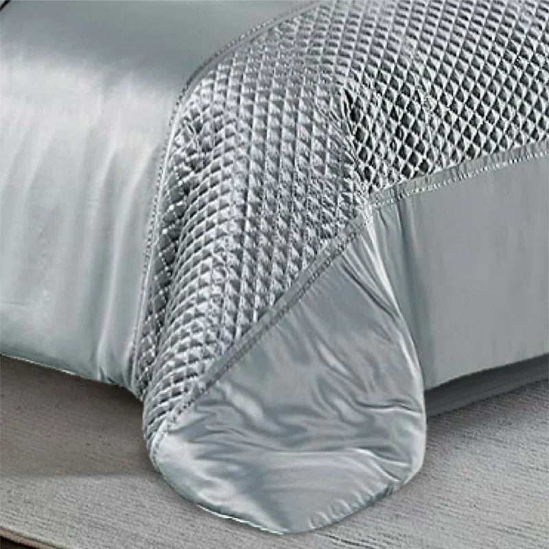 Cheng Polyester Solid Colour Duvet Cover with Pillowcases