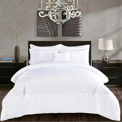 Cheng Polyester Solid Colour Duvet Cover with Pillowcases