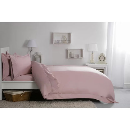 Cotton Solid Colour Duvet Cover Set with Pillowcases