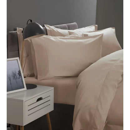 Cotton Solid Colour Duvet Cover Set with Pillowcases