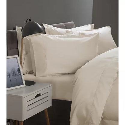 Cotton Solid Colour Duvet Cover Set with Pillowcases