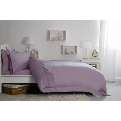 Cotton Solid Colour Duvet Cover Set with Pillowcases