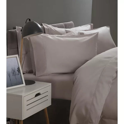 Cotton Solid Colour Duvet Cover Set with Pillowcases