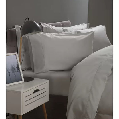 Cotton Solid Colour Duvet Cover Set with Pillowcases
