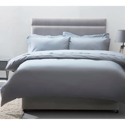 Cotton Solid Colour Duvet Cover Set with Pillowcases