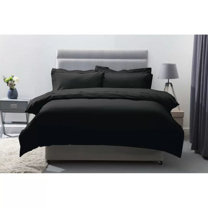 Cotton Solid Colour Duvet Cover Set with Pillowcases