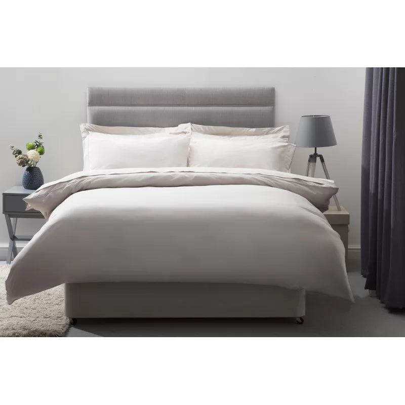 Cotton Solid Colour Duvet Cover Set with Pillowcases