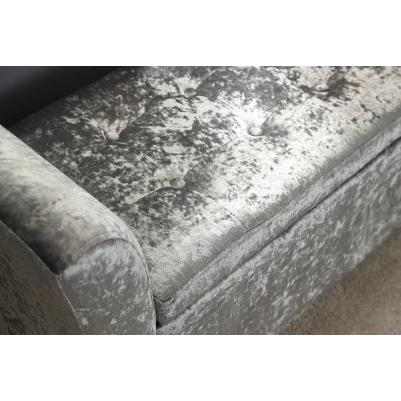 Kristian Velvet Upholstered Storage Bench