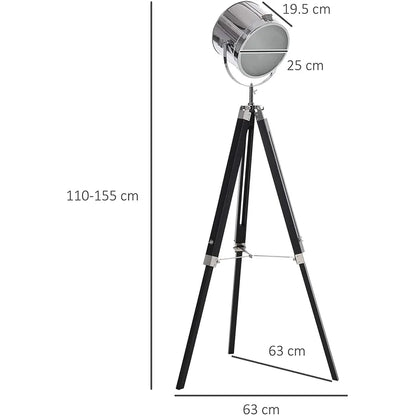 Argent 110cm Sliver Tripod Floor Lamp