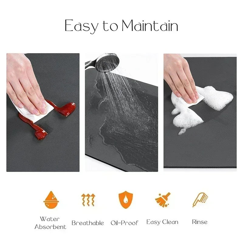 Large Kitchen Absorbent Draining Mat