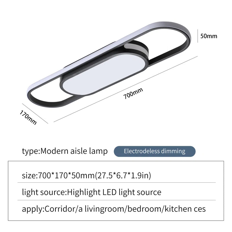 Muscato 1 - Light 70cm LED Flush Mount