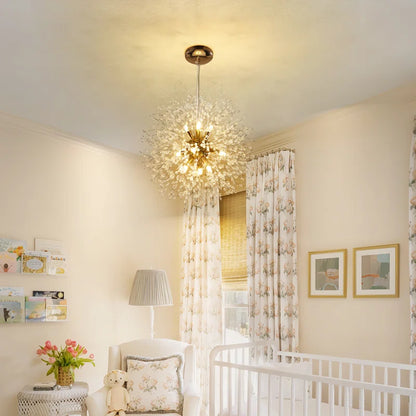 Dandelion 9 - Light Sputnik Crystal Chandelier