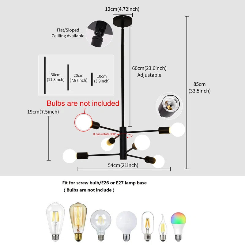 Cobina 6 - Light Sputnik Chandelier