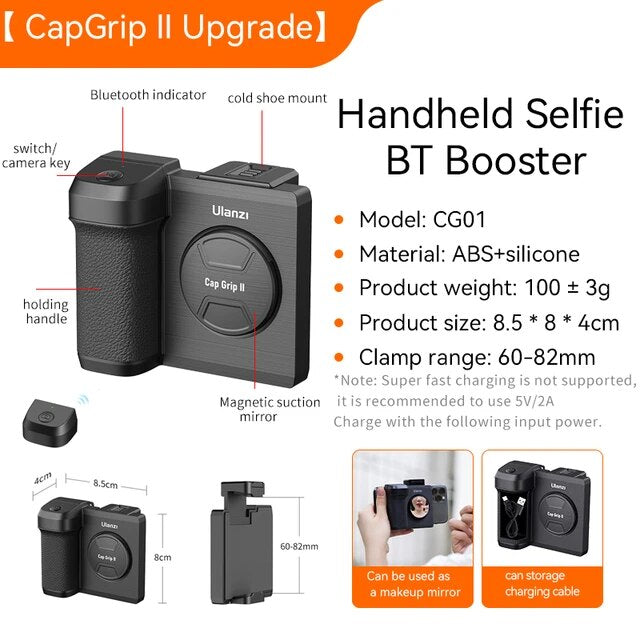 Cap Grip II Handheld Selfie Booster by Ulanzi