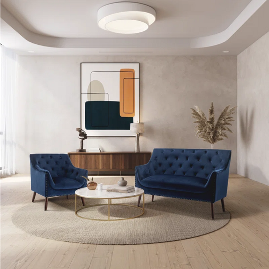 Zastrow 2 - Piece Velvet Living Room Set