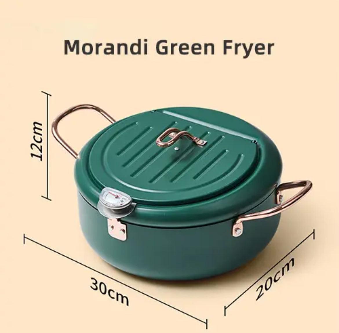 Kitchen Oil Frying Pot with Temperature Control