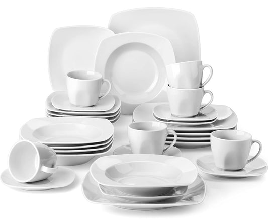 ELISB 30 Piece Dinnerware Set, Service for 6