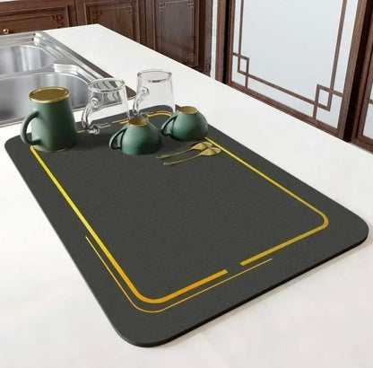 Large Kitchen Absorbent Draining Mat