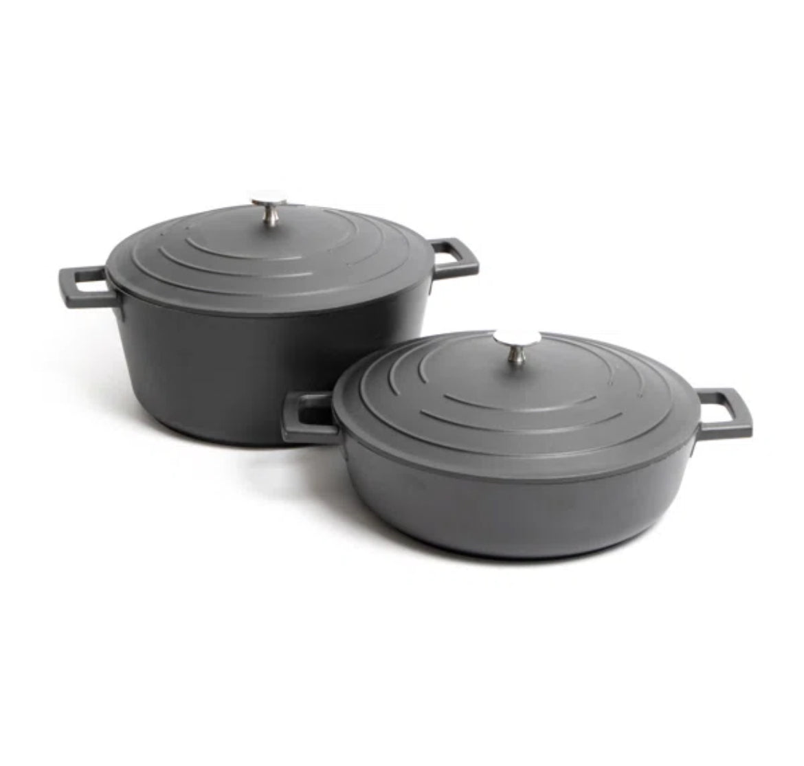 MasterClass Set of Gift-Boxed Cast Aluminium Shallow Casserole Dishes