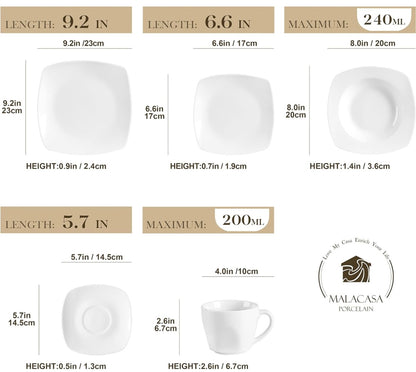 ELISB 30 Piece Dinnerware Set, Service for 6