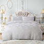 Garnes Polyester Damask Duvet Cover Set with Pillowcases